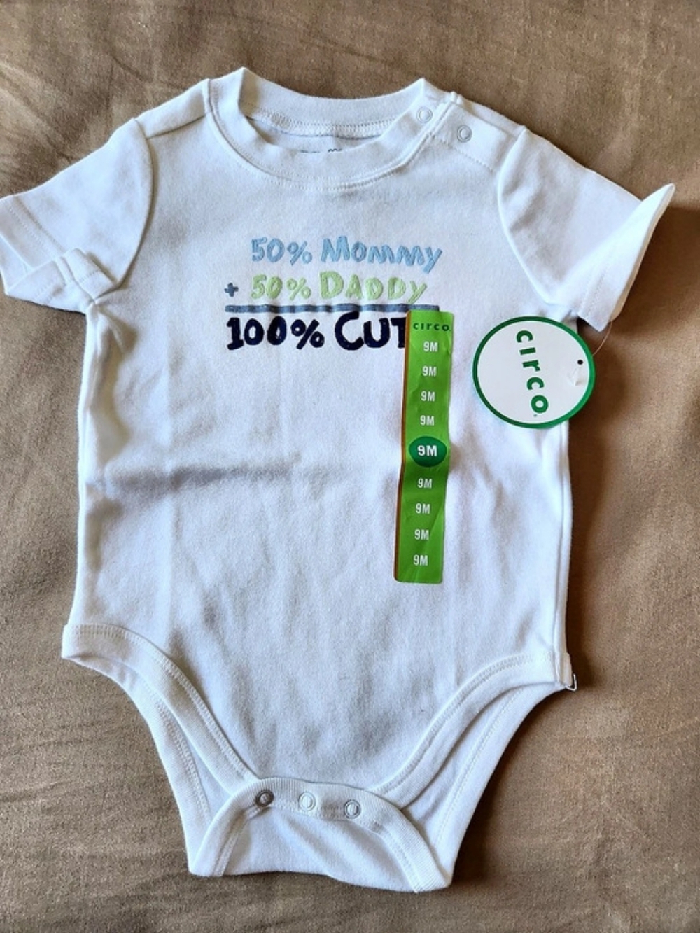circo Baby 9M White Bodysuit NWT
